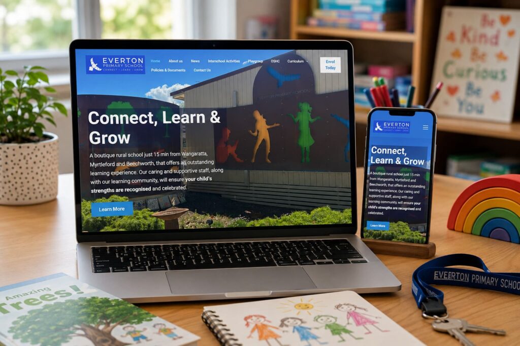 Everton Primary School website by Boostable Marketing Agency